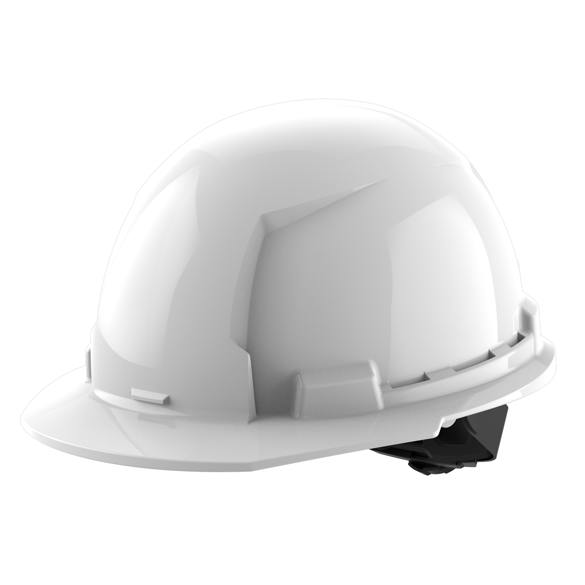 Milwaukee Hard Hat with 4-Point Ratcheting Suspension, Type 1, Class E, Front Brim, White, Model# 48-73-11--